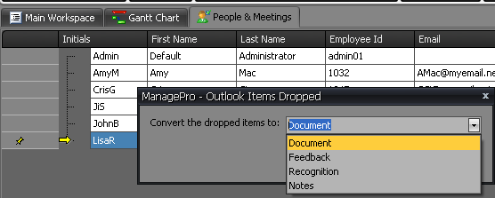 people and meetings drag