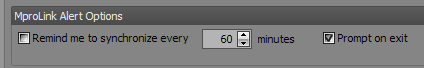 sync options