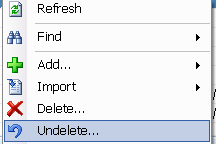 undelete